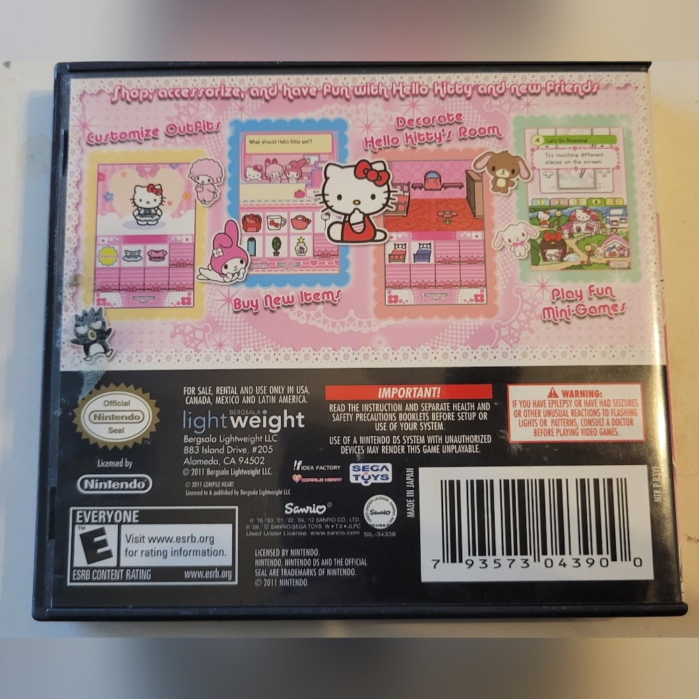 GUC Nintendo DS Hello Kitty & Friends Game - Picture 2 of 4